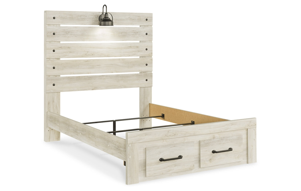 Cambeck Full Panel Bed with 2 Storage Drawers