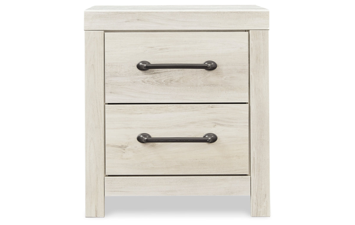 Cambeck Twin Panel Headboard with Mirrored Dresser, Chest and Nightstand