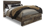 Derekson Queen Panel Bed with 2 Storage Drawers