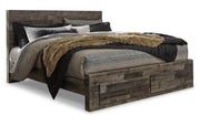 Derekson King Panel Bed with 2 Storage Drawers