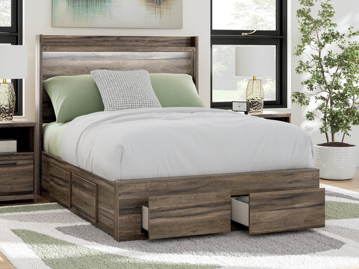 Elbrim Full Panel Storage Bed