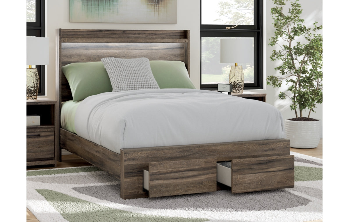 Elbrim Full Panel Storage Bed