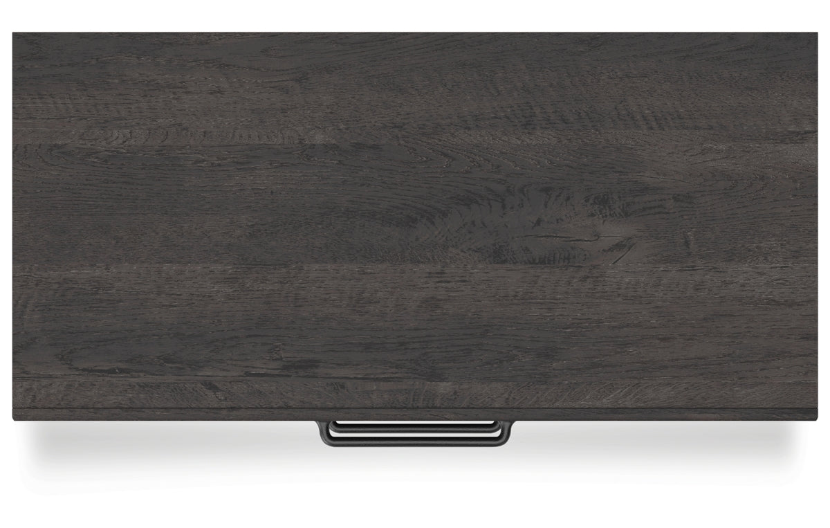 Hollivern Full Panel Bed with Storage with Mirrored Dresser, Chest and Nightstand