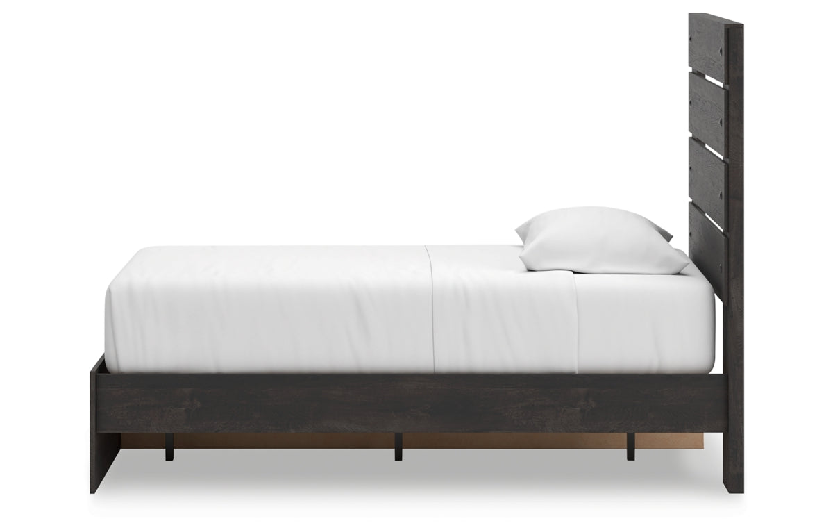 Hollivern Twin Panel Storage Bed with Mirrored Dresser, Chest and Nightstand