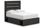 Hollivern Full Panel Bed with Storage