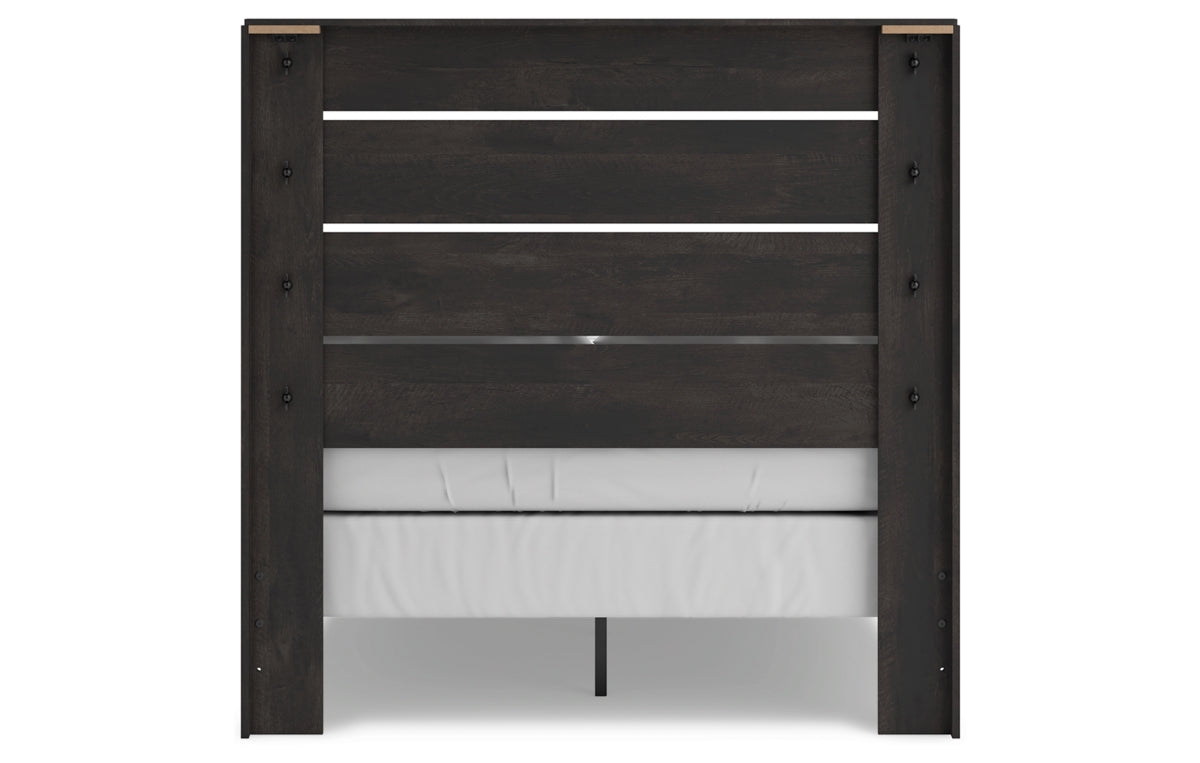 Hollivern Full Panel Bed, Dresser, Mirror and Nightstand