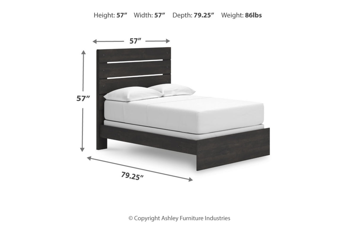 Hollivern Full Panel Bed, Dresser, Mirror, Chest and Nightstand