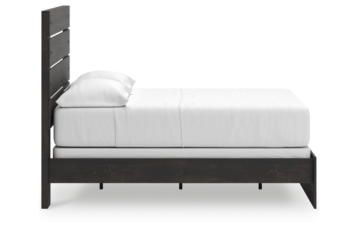 Hollivern Full Panel Bed, Dresser, Mirror and Chest