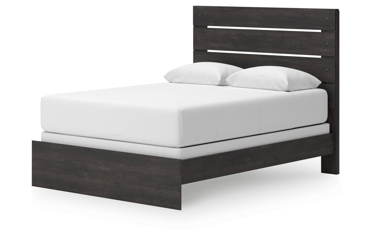 Hollivern Queen Panel Bed, Dresser, Mirror and Nightstand