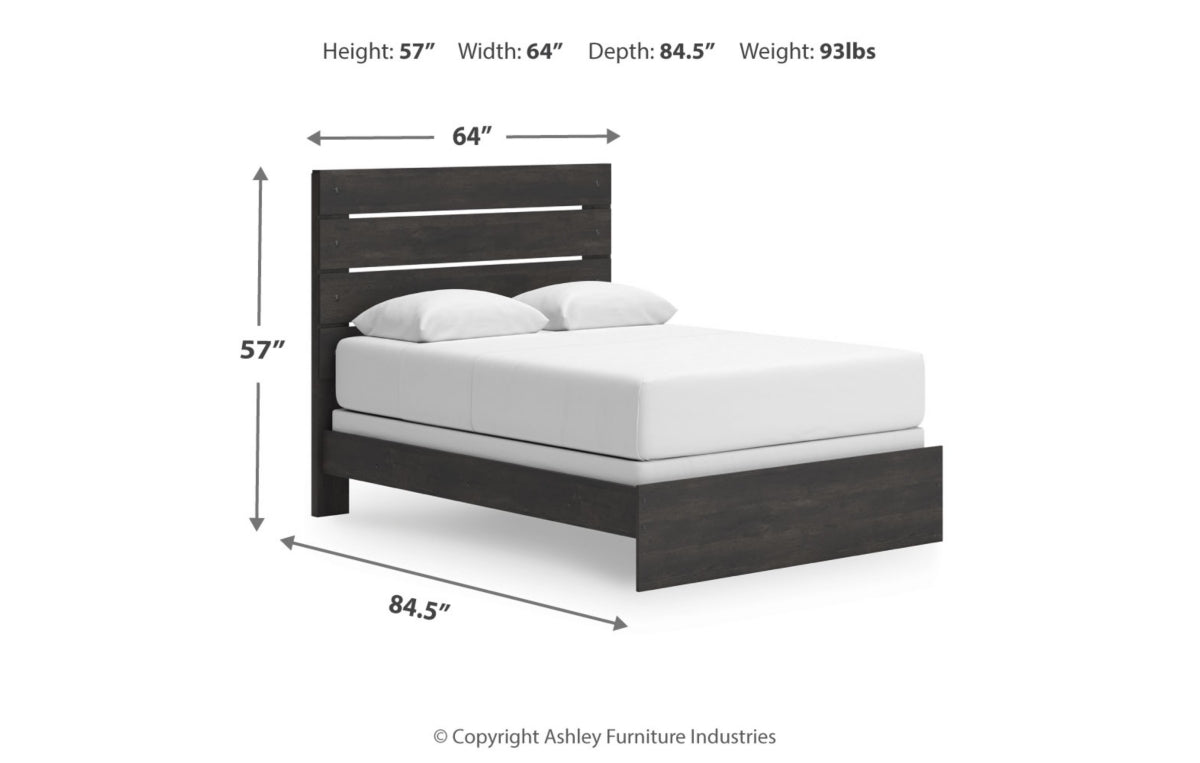 Hollivern Queen Panel Bed, Dresser, Mirror and Nightstand