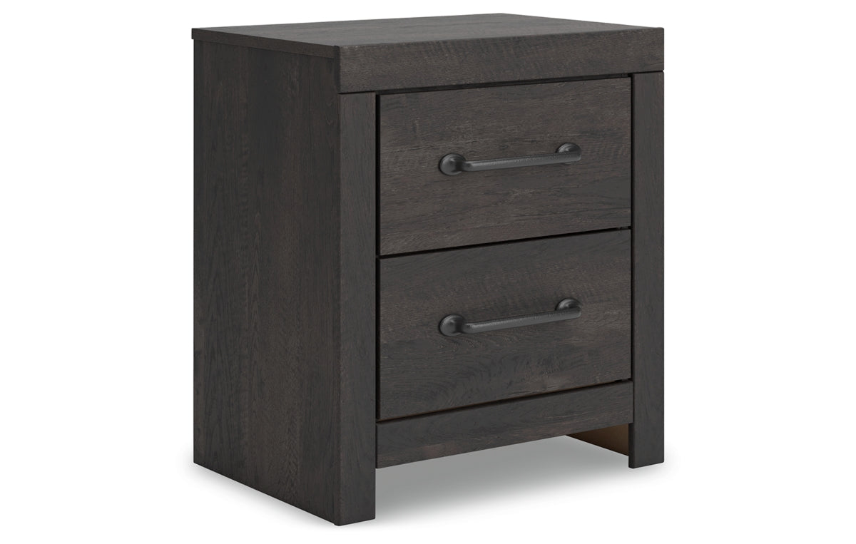 Hollivern Full Panel Bed with Storage with Mirrored Dresser, Chest and Nightstand