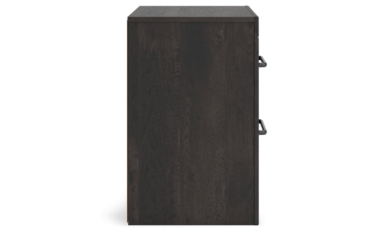 Hollivern Full Panel Bed with Storage with Mirrored Dresser, Chest and Nightstand