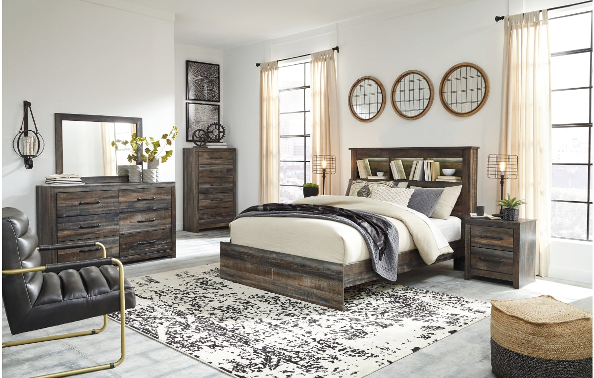 Drystan Queen Bookcase Bed