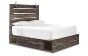 Drystan Queen Panel Bed with 2 Storage Drawers