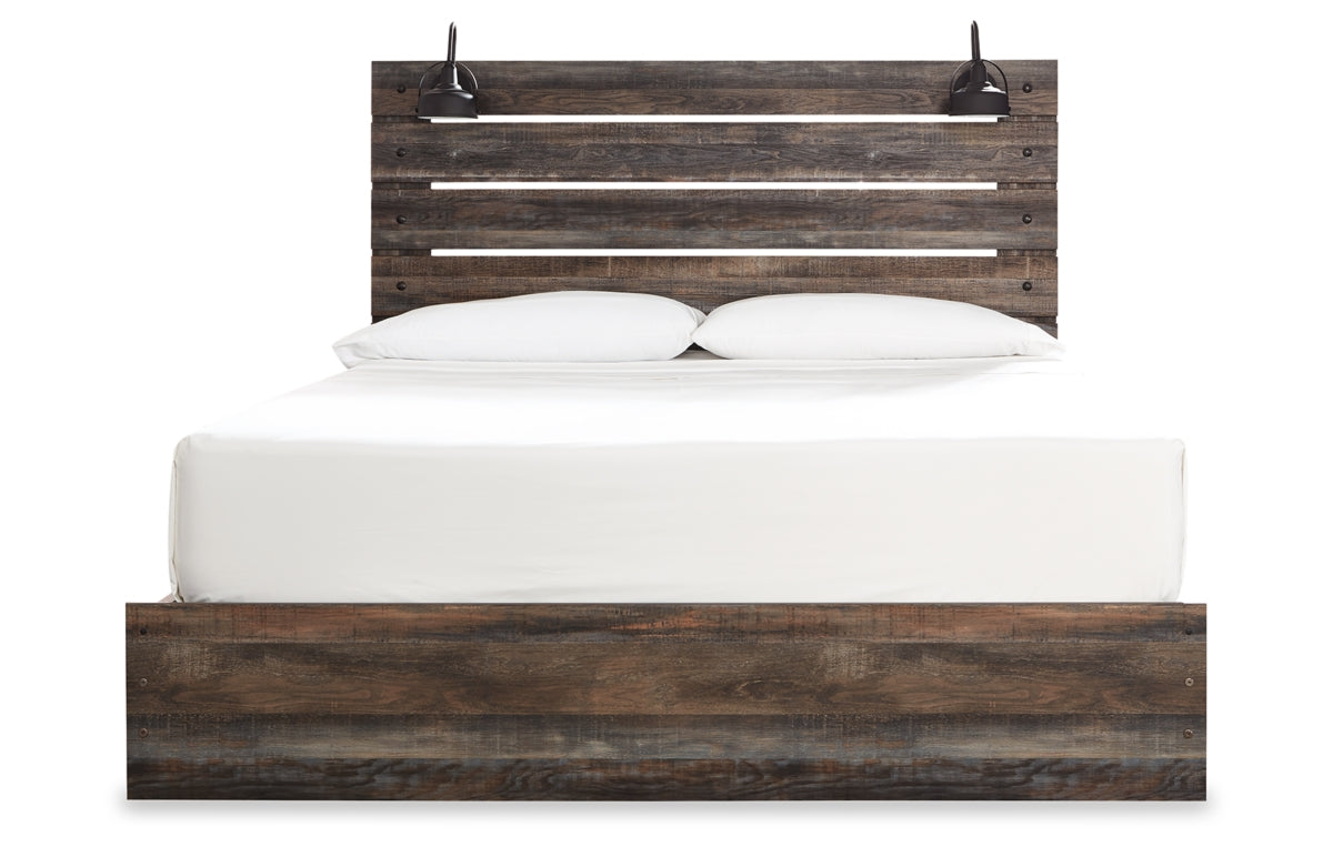 Drystan King Panel Bed with 4 Storage Drawers