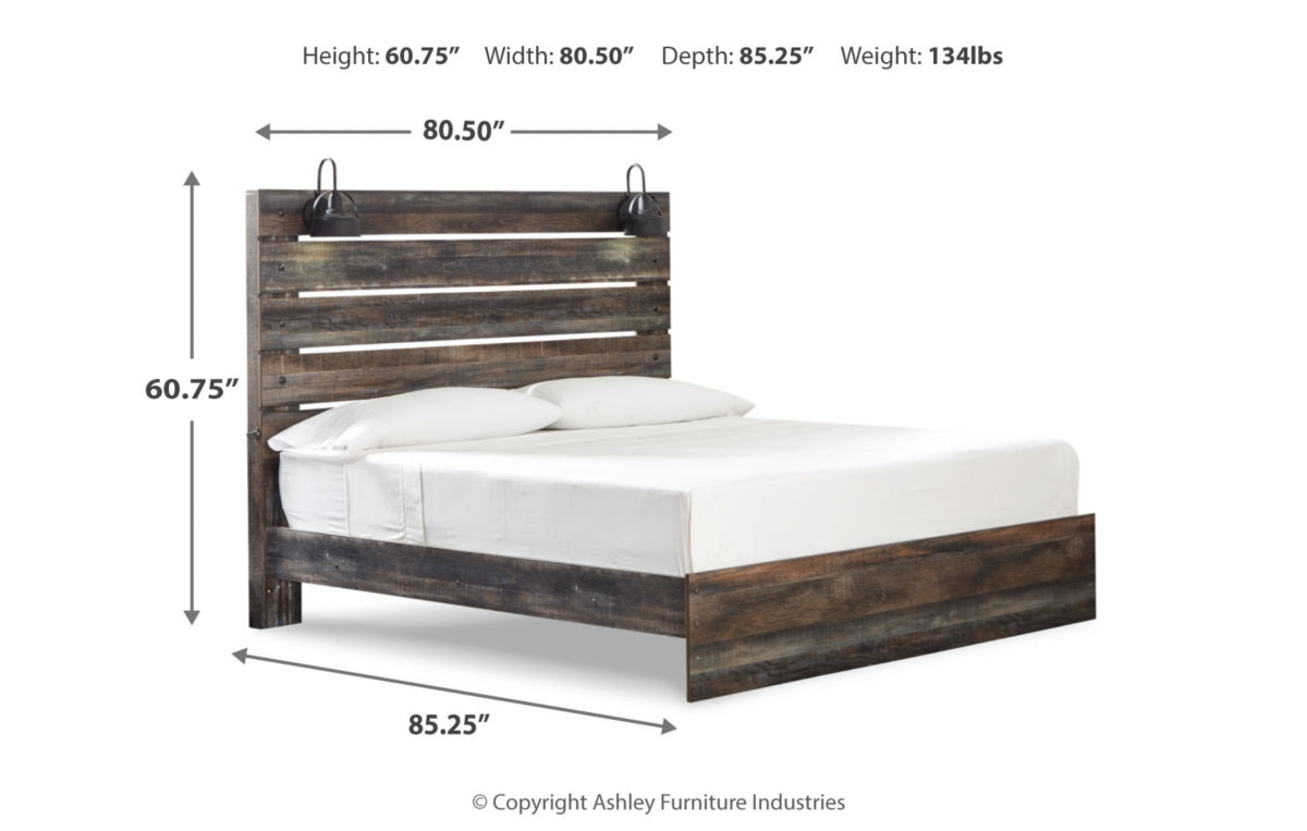 Drystan King Panel Bed