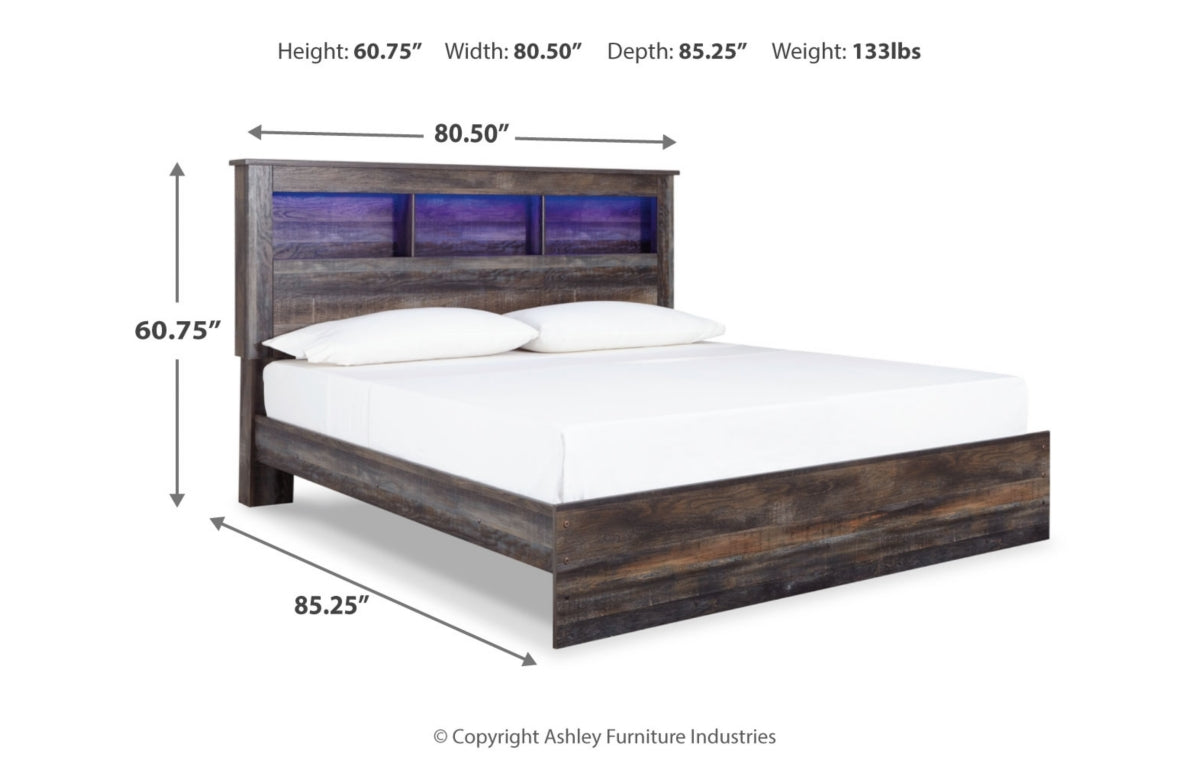 Drystan King Bookcase Bed