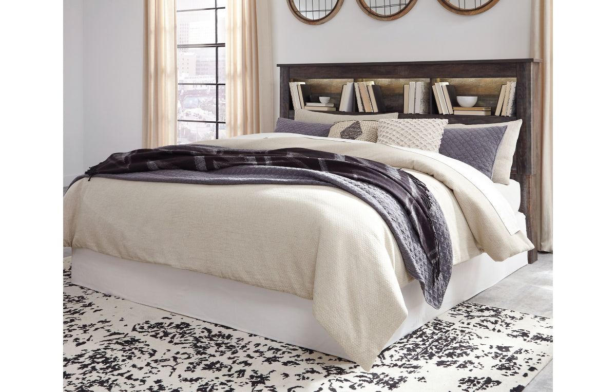 Drystan King/California King Bookcase Headboard, Dresser, Mirror, Chest and Nightstand