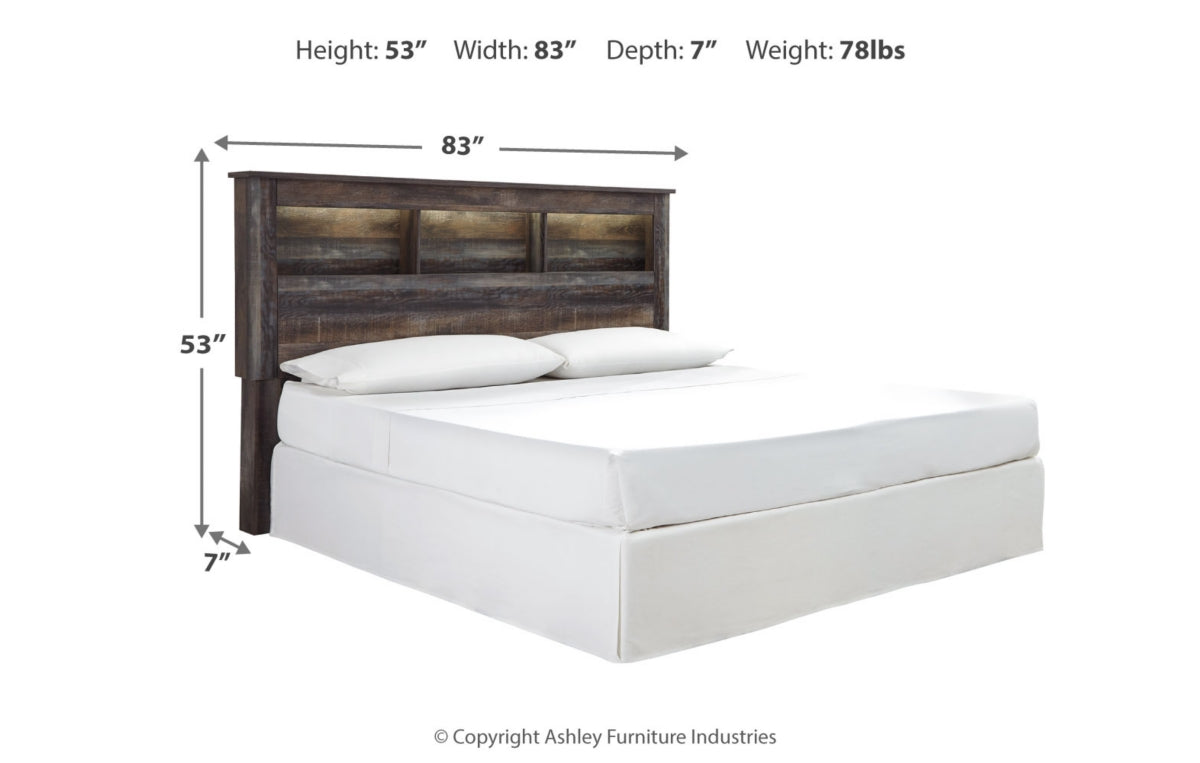 Drystan King/California King Bookcase Headboard