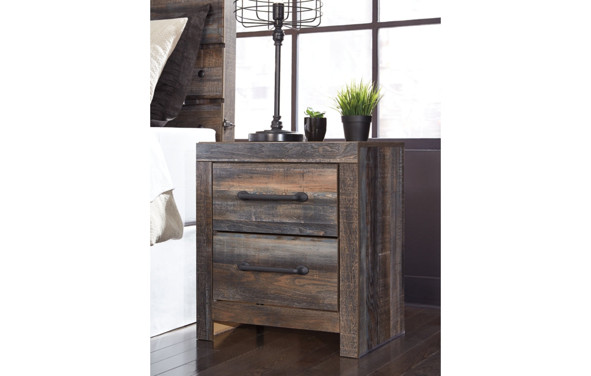 Drystan Full Panel Bed with 4 Storage Drawers, Dresser, Mirror, Chest and Nightstand