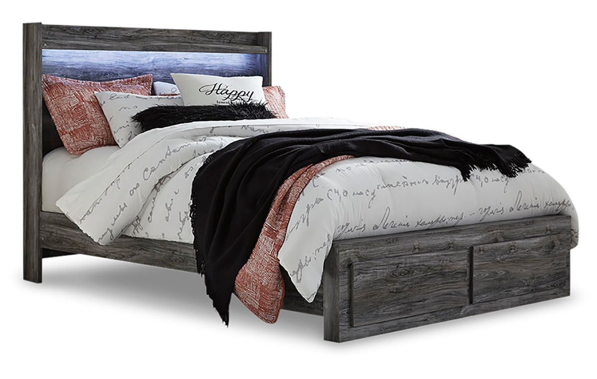 Baystorm Queen Panel Bed with 2 Storage Drawers