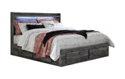 Baystorm King Panel Bed with 4 Storage Drawers