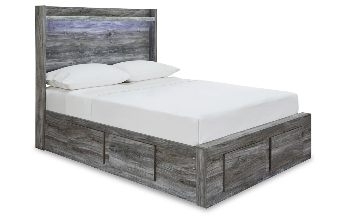 Baystorm Full Panel Bed with 4 Storage Drawers