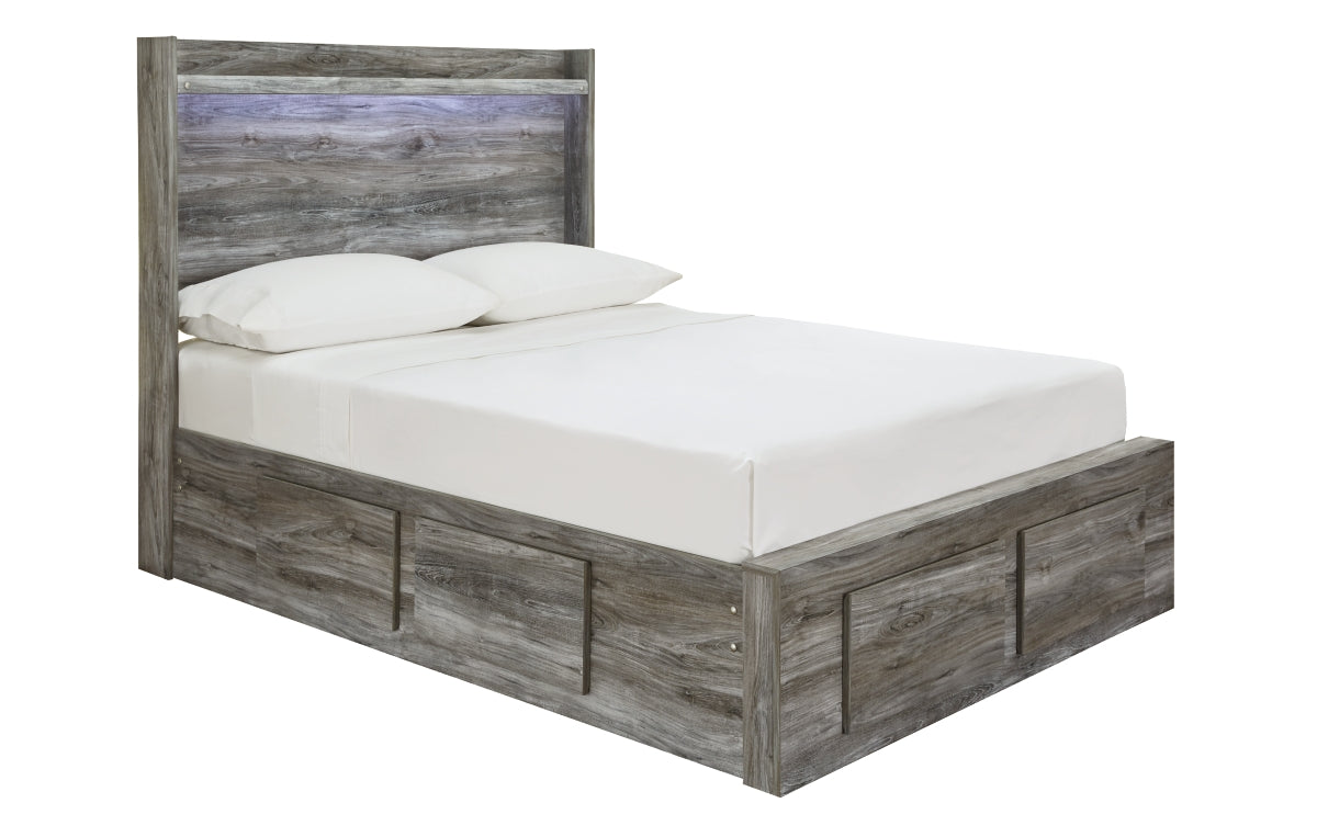 Baystorm Full Panel Bed with 6 Storage Drawers