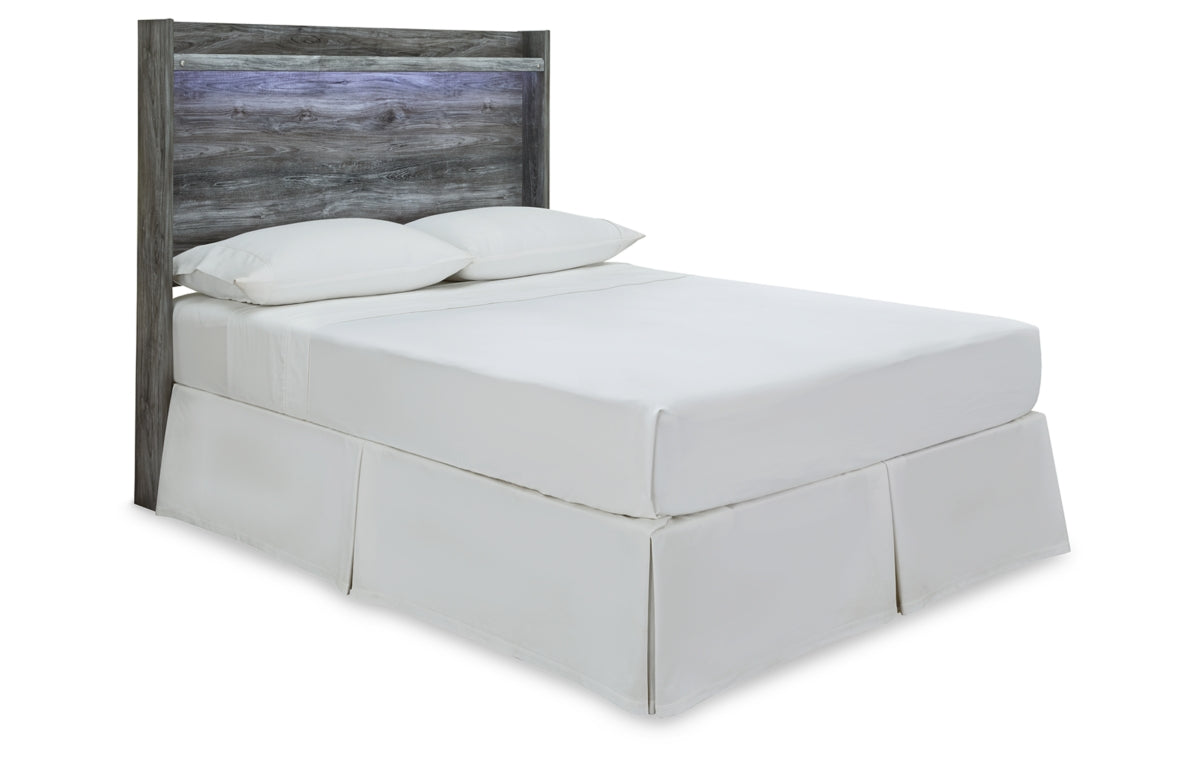 Baystorm Full Panel Headboard with Mirrored Dresser and Nightstand