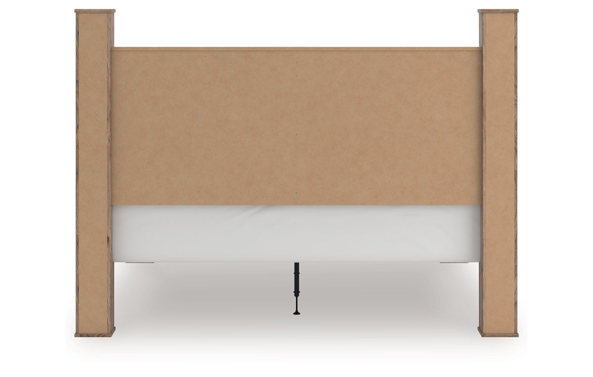 Rusticott King Poster Bed, Dresser and Mirror