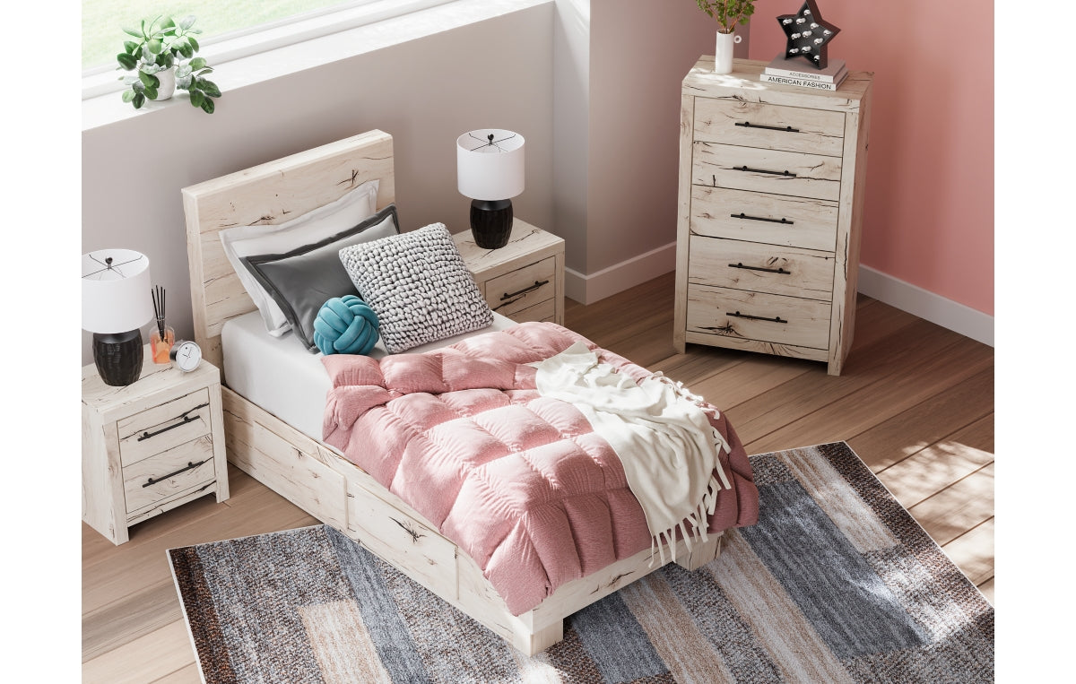 Lawroy Twin Panel Bed with Storage