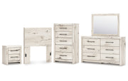 Lawroy Twin Panel Headboard, Dresser, Mirror, Chest and Nightstand