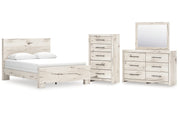 Lawroy Queen Panel Bed, Dresser, Mirror and Chest