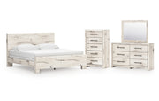Lawroy King Panel Bed, Dresser, Mirror and Chest