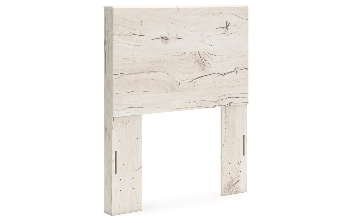 Lawroy Twin Panel Headboard with Mirrored Dresser, Chest and Nightstand