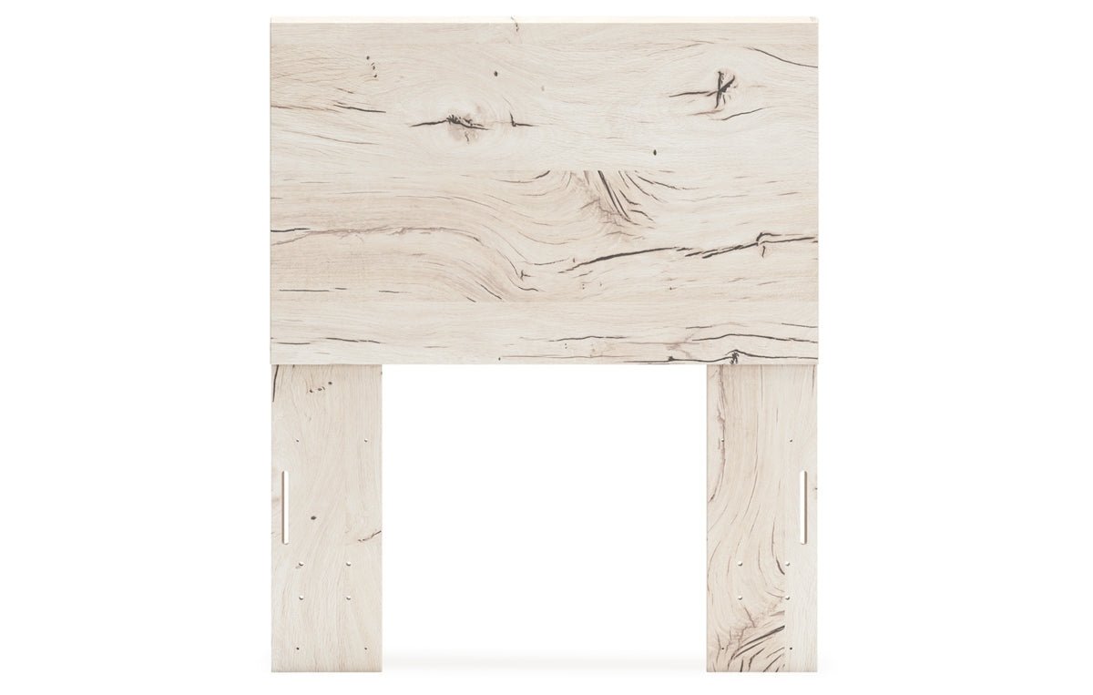 Lawroy Twin Panel Headboard with Mirrored Dresser, Chest and Nightstand