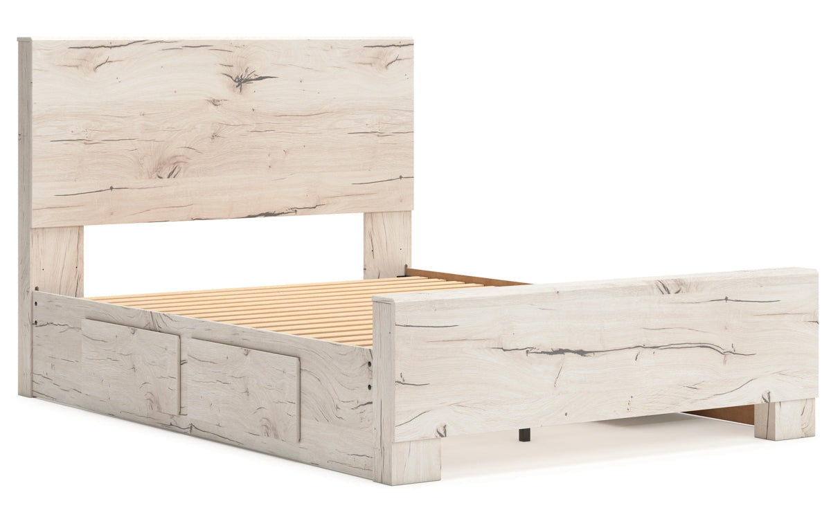 Lawroy Queen Panel Bed with Mirrored Dresser