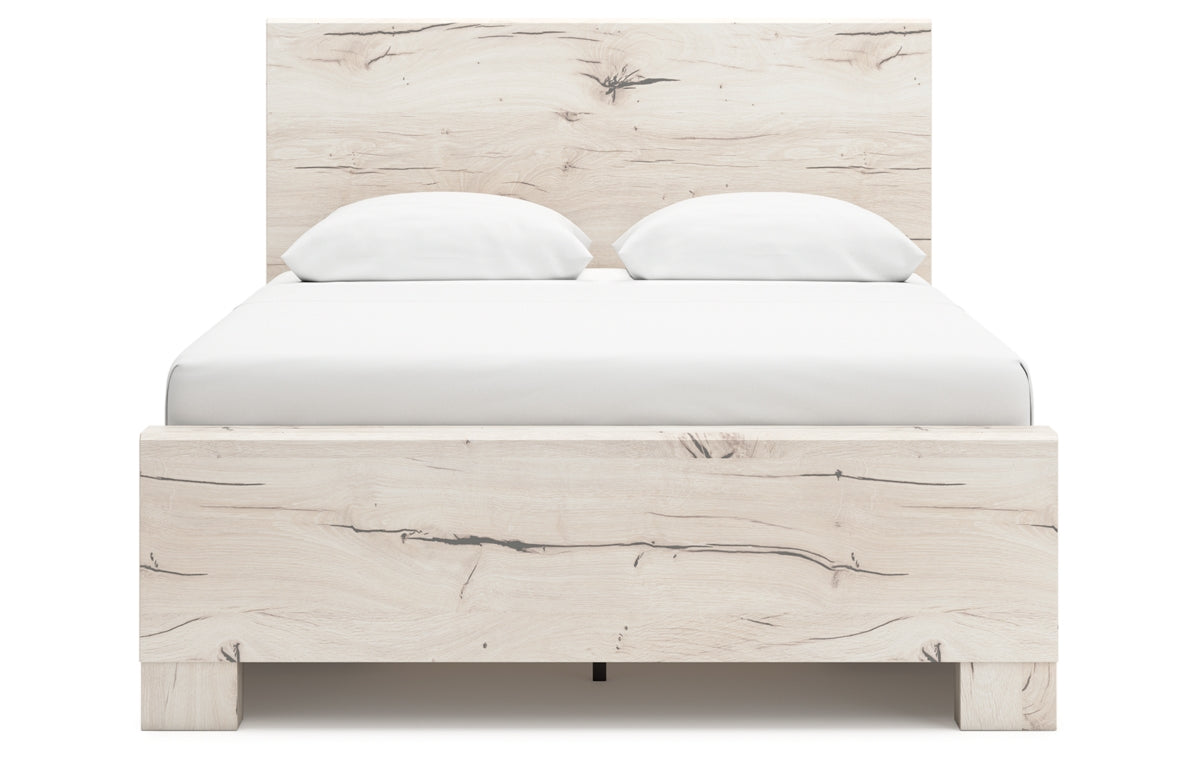 Lawroy Queen Panel Bed with Mirrored Dresser
