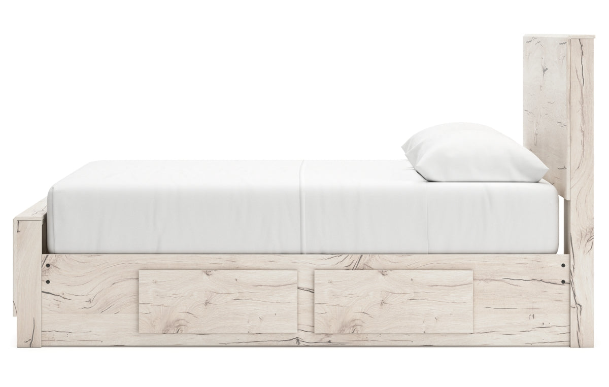 Lawroy Queen Panel Bed with Mirrored Dresser and Nightstand