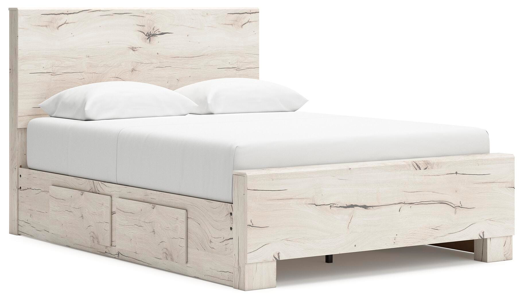Lawroy Queen Panel Bed with Storage, Dresser, Mirror and Chest