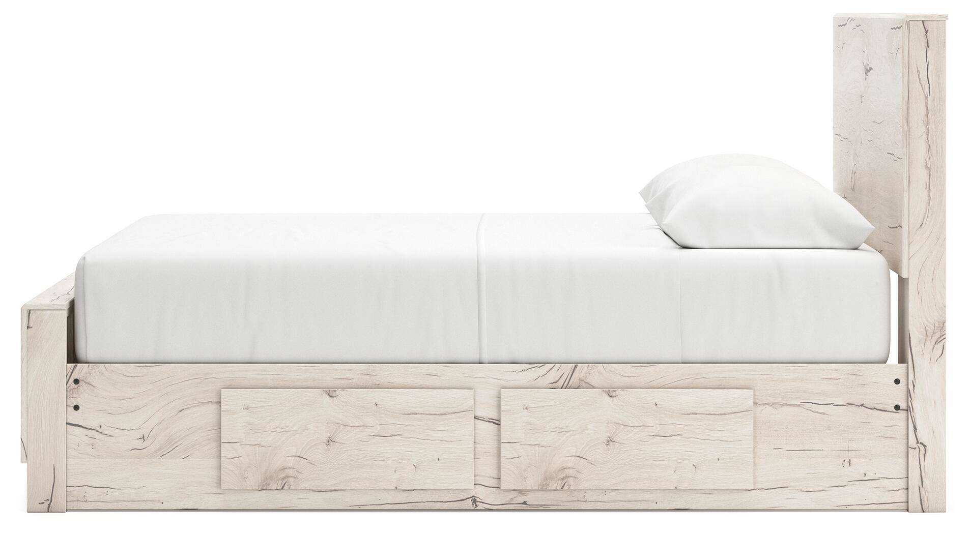 Lawroy Queen Panel Bed with Storage, Dresser, Mirror, Chest and Nightstand