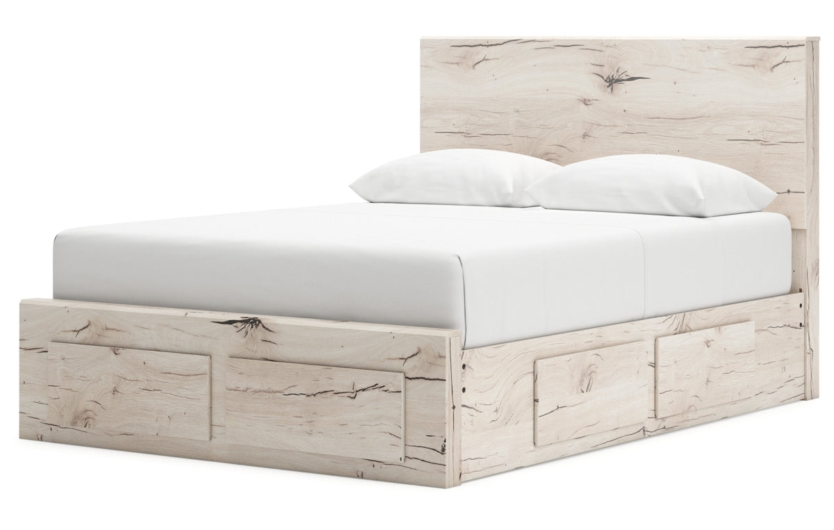 Lawroy Queen Panel Storage Bed, Dresser, Mirror, Chest and Nightstand