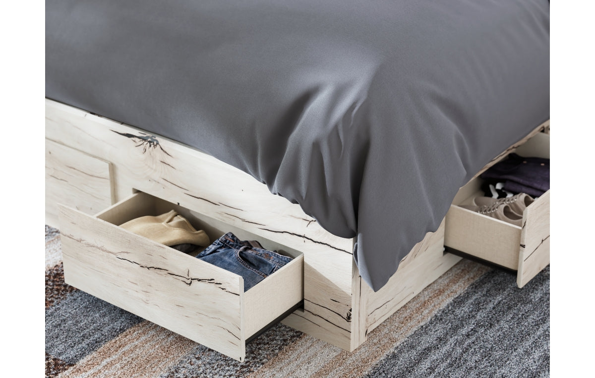 Lawroy Queen Panel Storage Bed, Dresser, Mirror and Chest