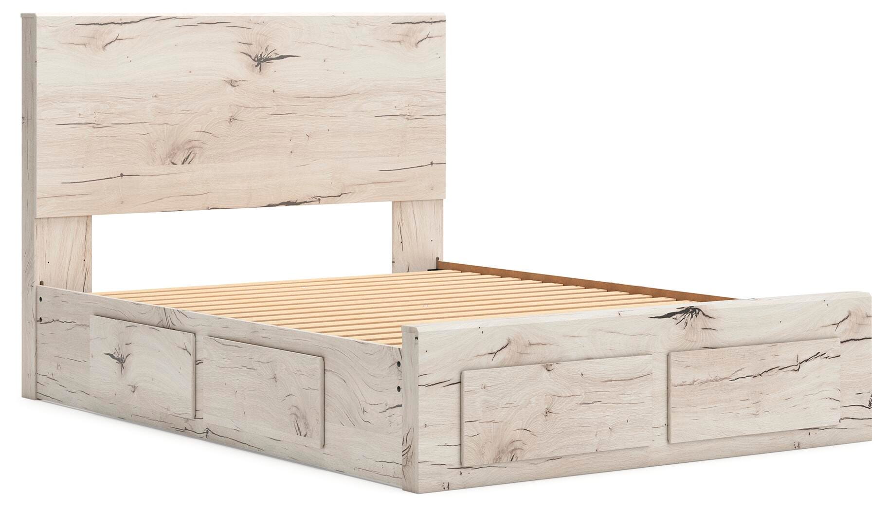 Lawroy Queen Panel Storage Bed, Dresser, Mirror and Chest