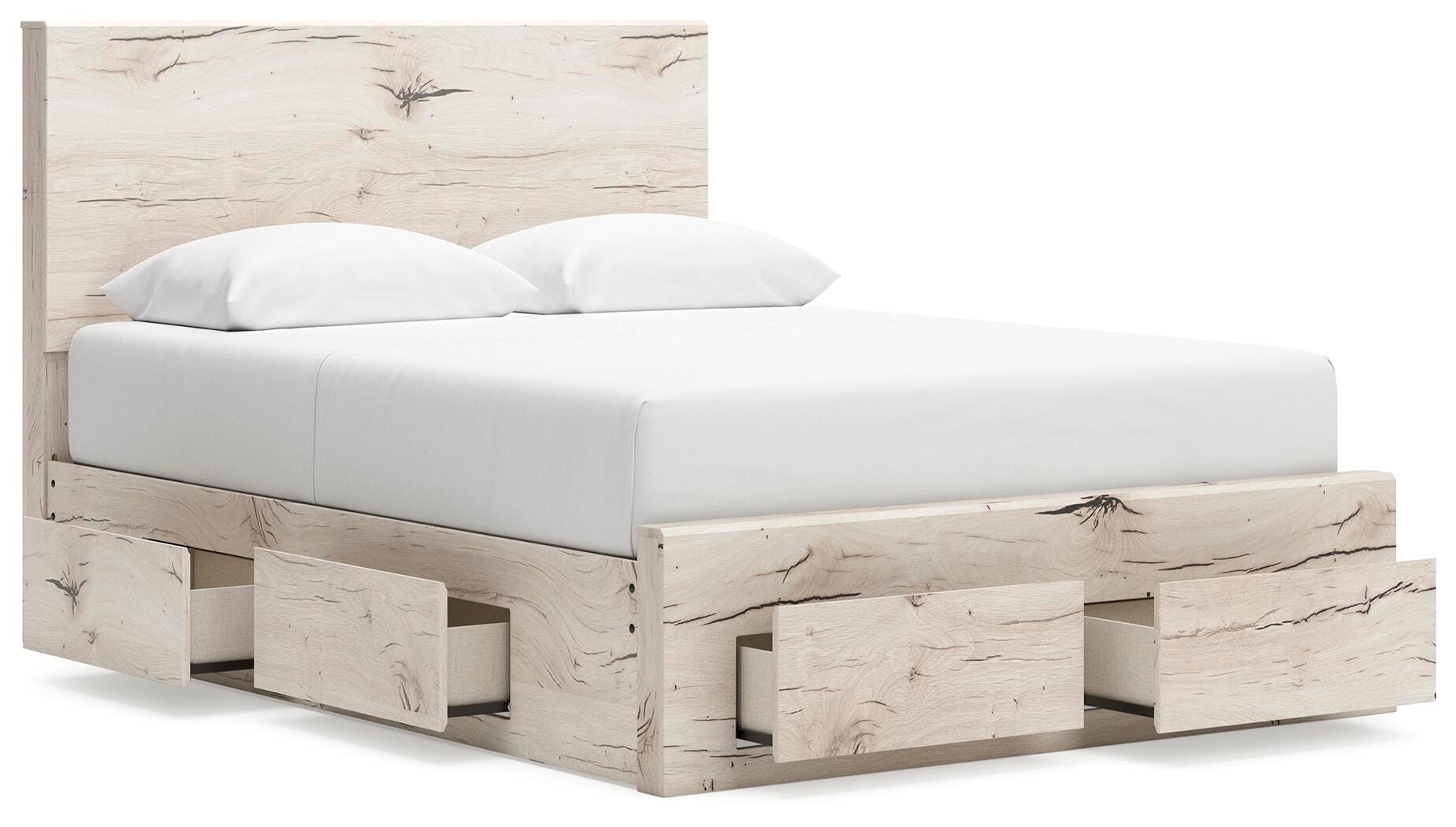 Lawroy Queen Panel Storage Bed, Dresser, Mirror and Chest