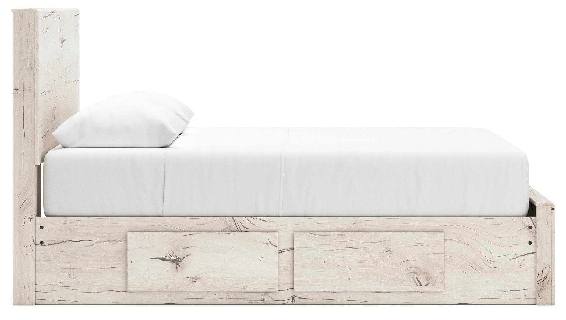 Lawroy Queen Panel Storage Bed, Dresser, Mirror and Nightstand
