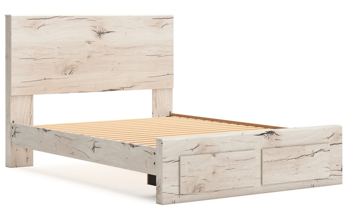 Lawroy Queen Panel Storage Bed with Mirrored Dresser