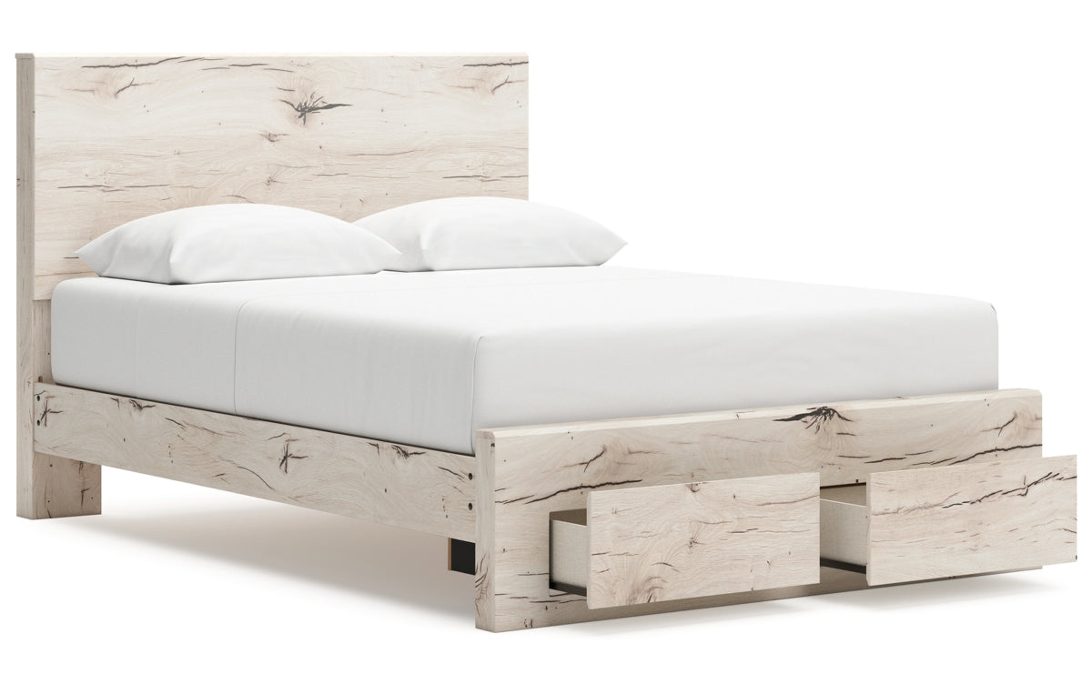 Lawroy Queen Panel Storage Bed, Dresser and Mirror