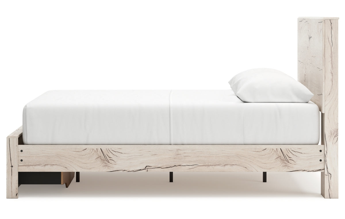 Lawroy Queen Panel Storage Bed, Dresser, Mirror, Chest and Nightstand