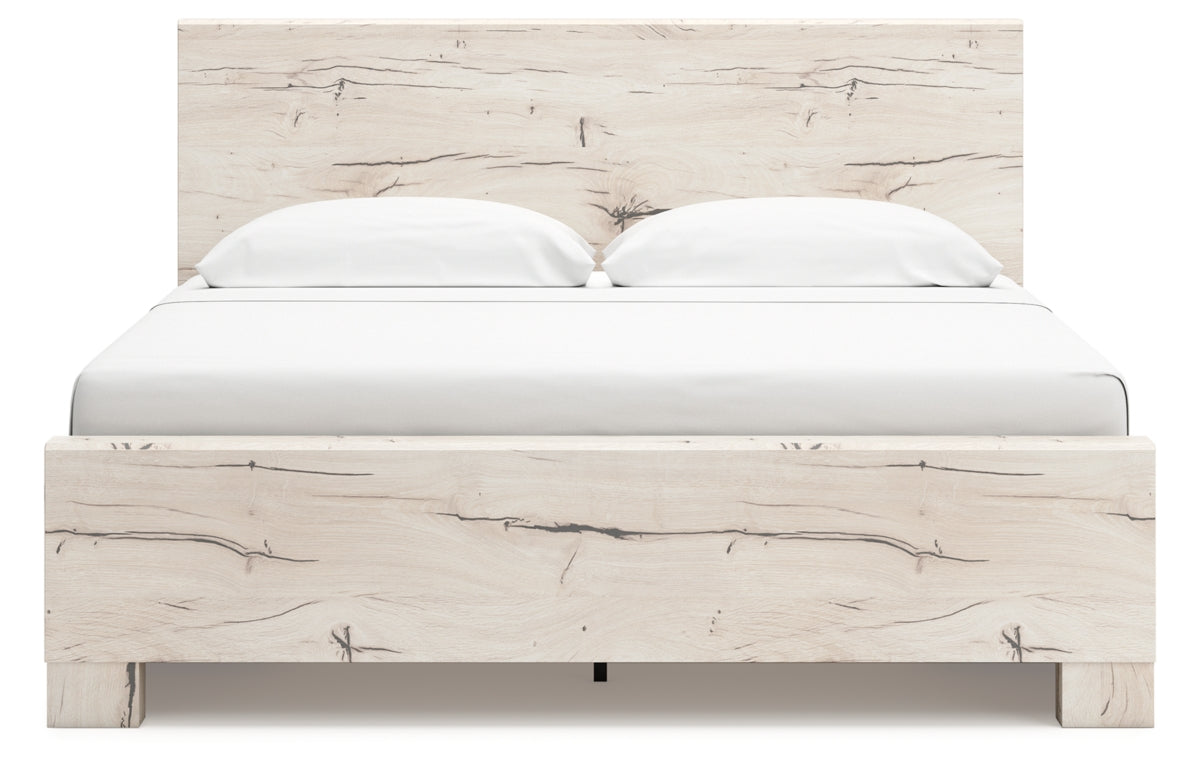 Lawroy King Panel Bed with Storage, Dresser, Mirror and Nightstand